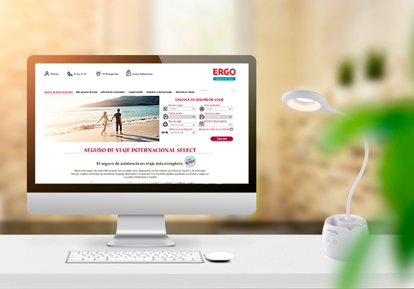 Web Ergo Seguros de Viaje